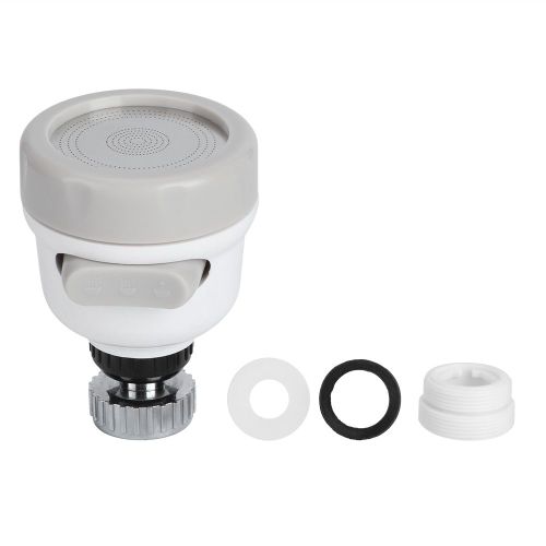 HJLIAN Buse de pulverisation rotative a 360 degres pour robinet economiseur d'eau, 3 modes de pulverisation, pour salle de bain et cuisine