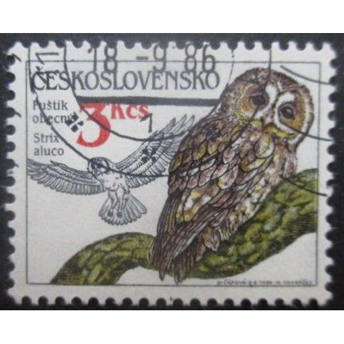 Tchecoslovaquie N°2690 Hibou Oblitéré