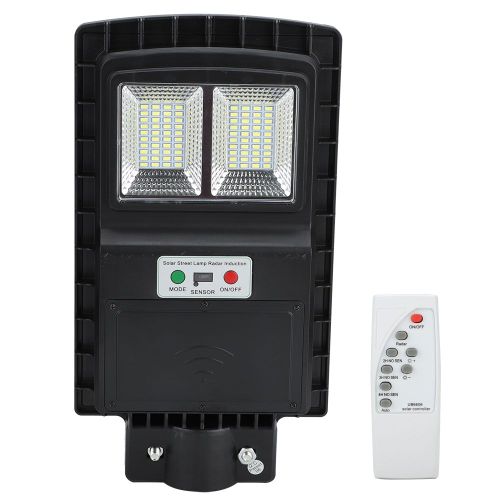 Hjlian Lampadaire Solaire D'exterieur A Induction Radar 90 W 160 Led Avec Telecommande