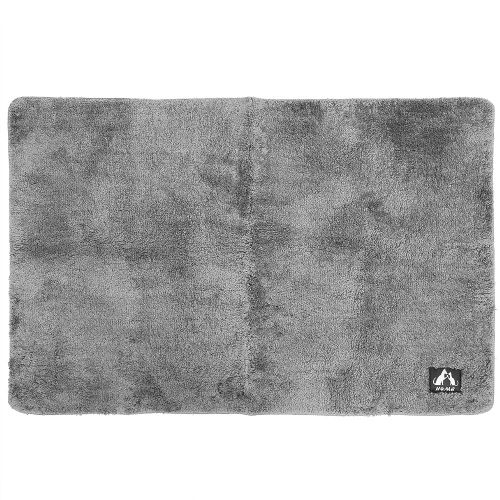 Hjlian Paillasson Doux, Antiderapant, Absorbant, Pour La Maison, La Salle De Bain, La Chambre A Coucher, Gris, 80 X 120 Cm