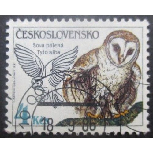 Tchecoslovaquie N°2691 Hibou Oblitéré