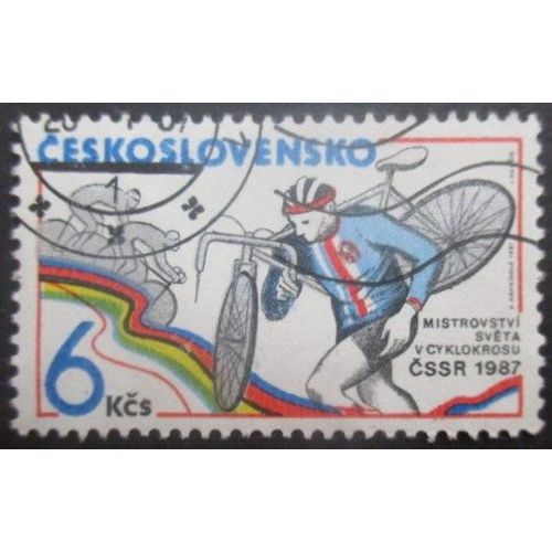Tchecoslovaquie N°2707 Cyclo-Cross Oblitéré