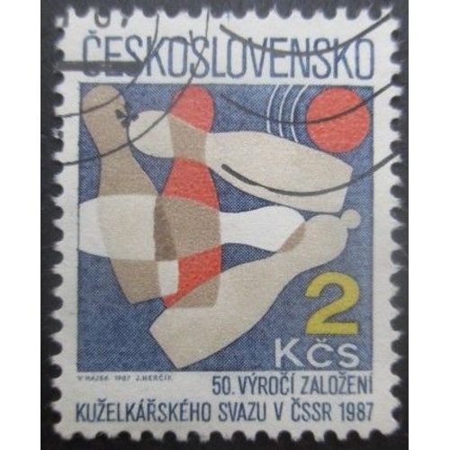 Tchecoslovaquie N°2708 Bowling Oblitéré