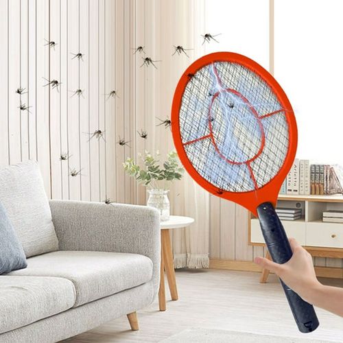 Raquette Électrique Anti-Mouches Et Anti-Moustiques,Pour L'extérieur Et L'intérieur Des Mouches,Zap De Tennis À Piles,2 Piles Aa Non Incluses - Type Red #B