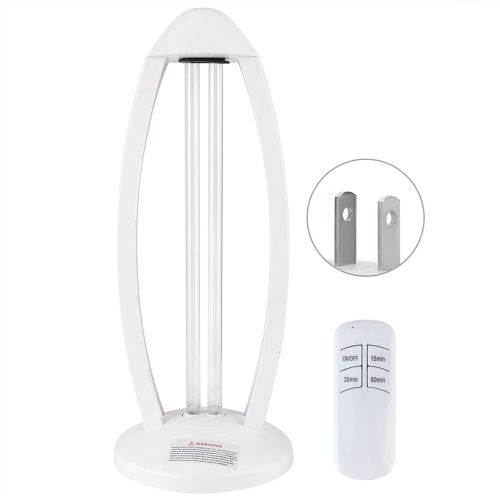Hjlian Lampe Ultraviolette A Double Tube, Telecommande, Minuterie, Lampe De Table Pour Usage Domestique Et Hospitalier, Prise Us 110 V