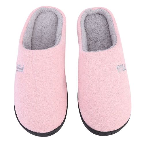 Hjlian Chaussons Confortables En Coton Pour Homme Et Femme, Chaussures De Sol Antiderapantes Pour L'interieur