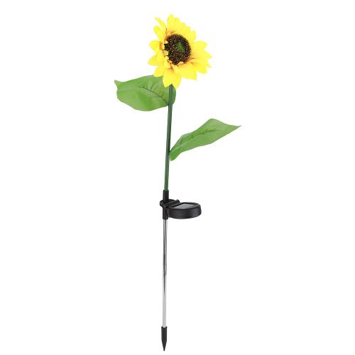 Hjlian Lampe De Pelouse A Led Style Tournesol A Energie Solaire Pour Jardin Et Cour Exterieure
