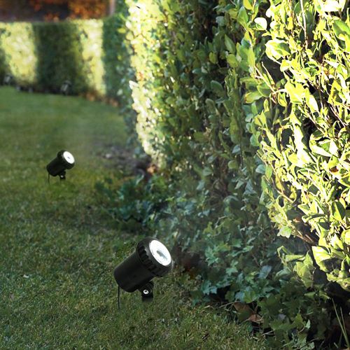 Hjlian Lot De 3 Spots Solaires Led Pour Jardin, Lampe Decorative Amphibie Etanche (Blanc Pur)