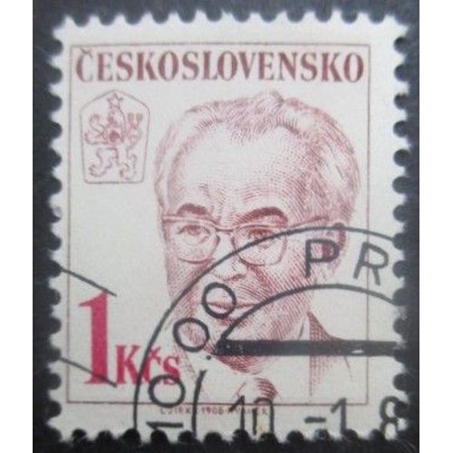 Tchecoslovaquie N°2751 Président Husak Oblitéré