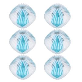 HJLIAN Lot de 6 boules de lavage reutilisables pour machine a laver, seche-linge, vetements, decontamination, nettoyage, bleu
