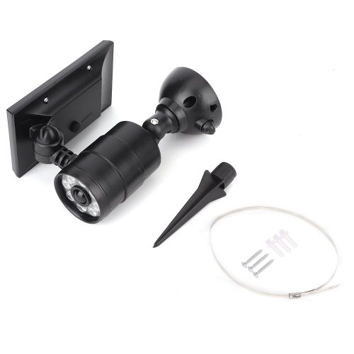 Hjlian Lampe Solaire Led D'exterieur Etanche Avec Detecteur De Mouvement, Eclairage De Paysage Pour Jardin, Cour, Noir