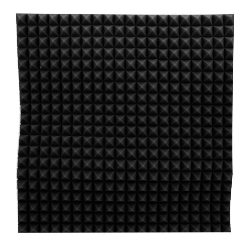 HJLIAN Lot de 6 panneaux acoustiques en mousse de coton insonorisante pour studio (noir)