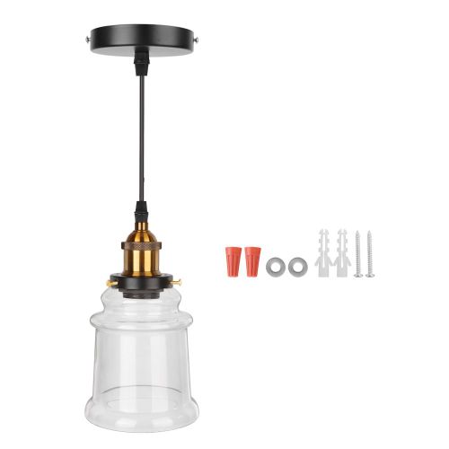 Hjlian Plafonnier Led Suspendu En Verre De Style Moderne, 100-240 V, E27, Pour Cafe, Bar, Couloir