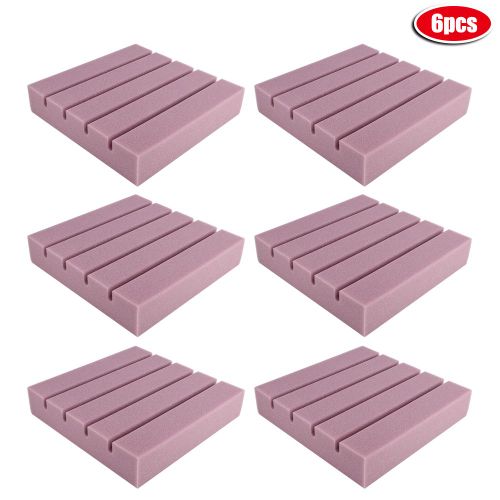 HJLIAN Lot de 6 panneaux acoustiques en mousse insonorisante pour studio d'enregistrement et salle de piano (violet)
