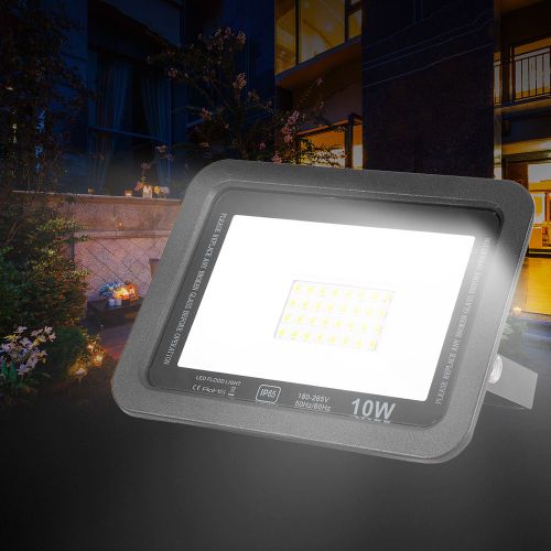 Hjlian Projecteur Led D'exterieur Etanche 180-265 V Pour Decoration De Jardin, Cour, Pelouse (10 W)