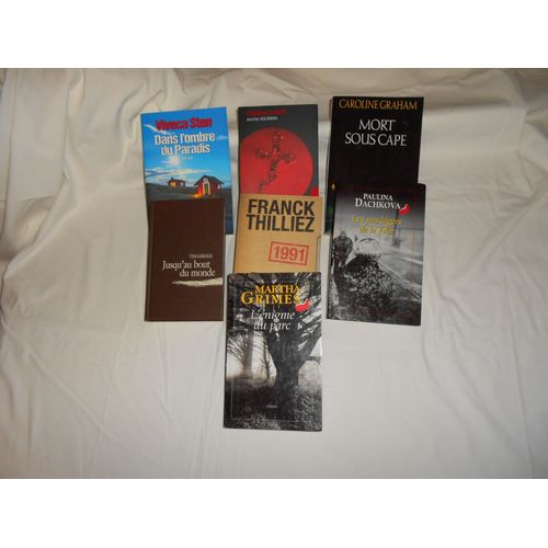 Lot De 6 Romans (Franck Thilliez/Sten/Griggs...)