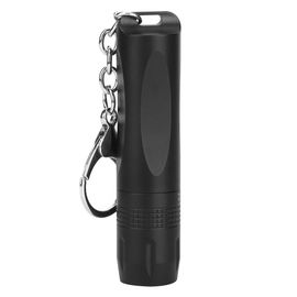 Hjlian Mini Lampe Torche Led Portable En Alliage D'aluminium Avec Porte-Cles Pour Camping Et Randonnee (Noir)