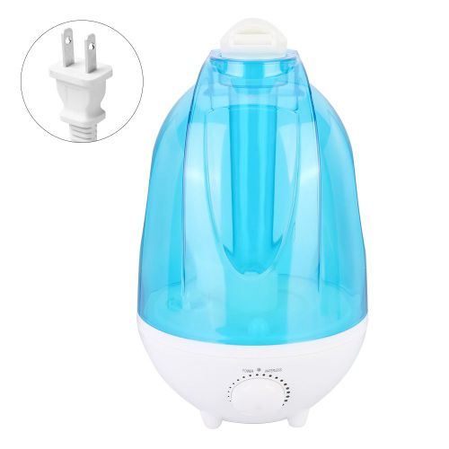Hjlian Humidificateur Ultrasonique A Double Buse 4 L Avec Diffuseur D'aromatherapie Led, Purificateur D'air Pour La Maison Et Le Bureau, Prise 110-220 V Us
