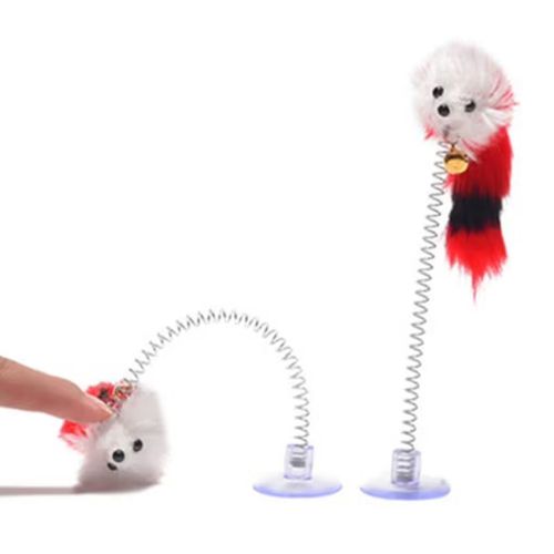 "Jouets Pour Animaux De Compagnie Élastique Fausse Souris Jouets Pour Animaux De Compagnie Grattoir Interactif Printemps Souris Dentitio"2000202510448