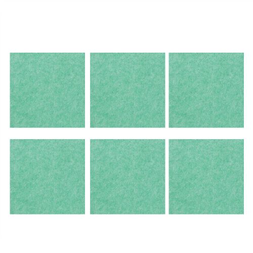 HJLIAN Lot de 6 panneaux acoustiques en mousse de coton insonorisante et absorbante pour studio de cinema KTV (vert)