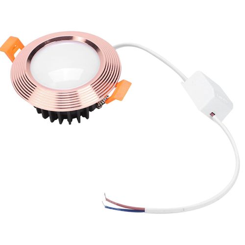 Hjlian Plafonnier Led Intelligent Multicolore Avec Controle Wi-Fi, 7 W, Ac 85-265 V (Rose Dore)