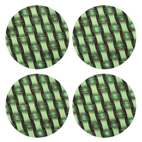 Hjlian Lot De 4 Sous-Verres Isolants Et Impermeables En Bambou 3d