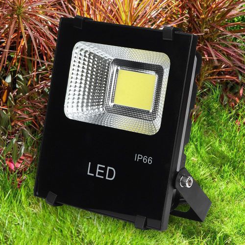 Hjlian Projecteur Led D'exterieur Etanche Ip66 Ac85-265 V Pour Jardin, Cour, Pelouse (100 W)