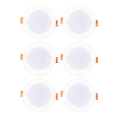 Hjlian Plafonnier Led 6000k Ac90-265v Avec Capteur Radar Intelligent Pour Couloir, Balcon, Escaliers, 7 W, 6 Pieces