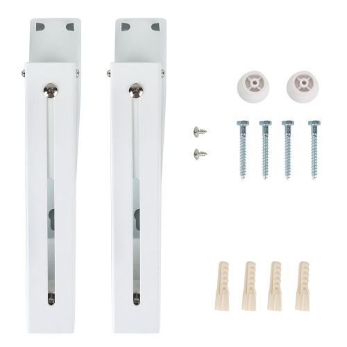 HJLIAN Support mural pliable en acier pour micro-ondes, support reglable