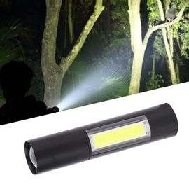 Hjlian Mini Lampe Torche Led Portable A Chargement Usb, En Alliage D'aluminium, Pour Camping, Urgence, Noir