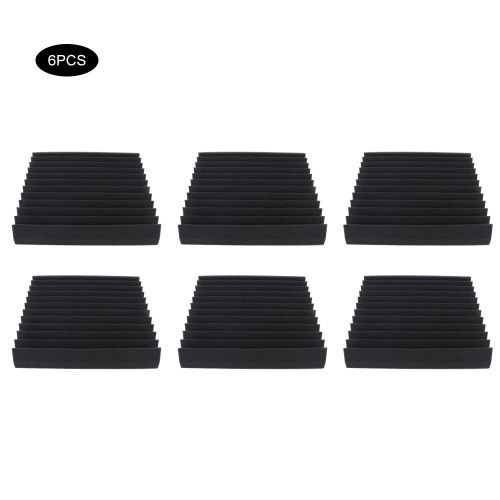 HJLIAN Lot de 6 panneaux acoustiques en mousse insonorisante pour piano, studio, 30 x 30 x 5 cm