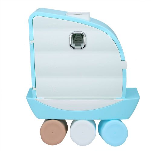 HJLIAN Porte-brosse a dents mural multifonctionnel pour salle de bain, support de rangement, organisateur, blanc