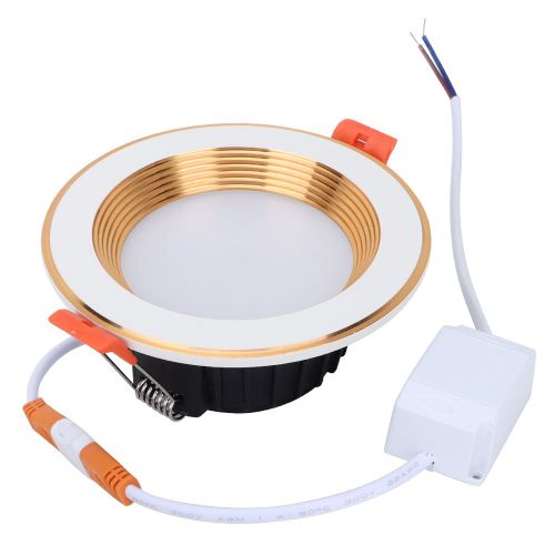 Hjlian Plafonnier Led Intelligent Avec Anneau Dore Rgb Cw, Controle Par Application Mobile, 7 W, Ac85-265 V