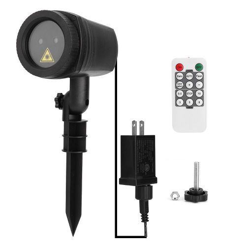 Hjlian Projecteur Laser A Led Scintillant Pour Jardin, Pelouse, Exterieur, Fete, Avec Telecommande