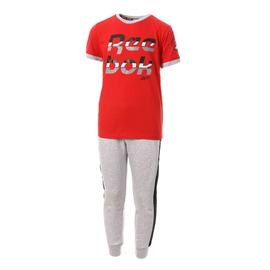 Survetement Noir/Rouge Garçon Under Armour Tracksuit