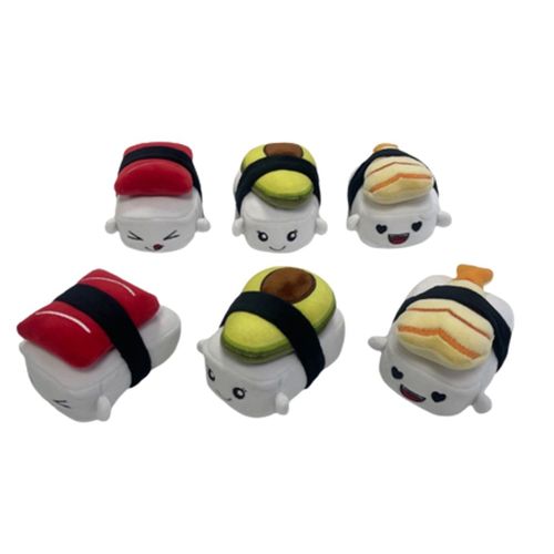 Japan Bag Contenant 6 Mini Peluches Sushi