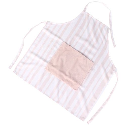 Hjlian Tablier De Cuisine Impermeable Et Anti-Salissures Avec Poche, Rose