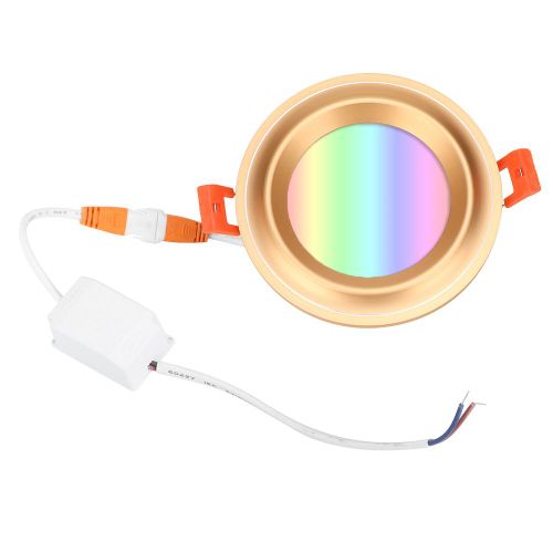 Hjlian Plafonnier Led Intelligent Dore Rgb Cw, Controle Par Application Mobile, 7 W, Ac85-265 V