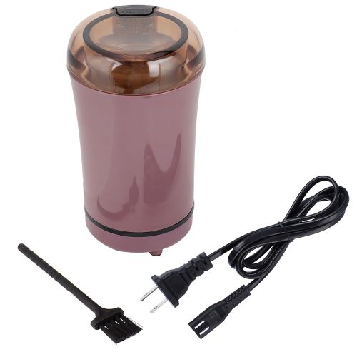 Hjlian Moulin A Cafe Electrique Portable, Sans Effort, Pour Grains Et Noix (Prise Americaine 110 V, Violet)