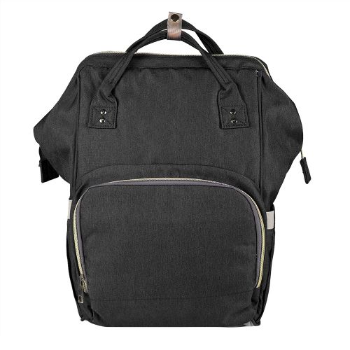 Hjlian Sac A Langer Portable Grande Capacite, Sac A Dos De Voyage Pour Les Soins De Bebe Avec Interface Usb (Noir)