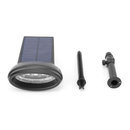 Hjlian Spot Solaire D'exterieur A 4 Led, Applique Murale Etanche Encastree Pour Jardin Et Allee