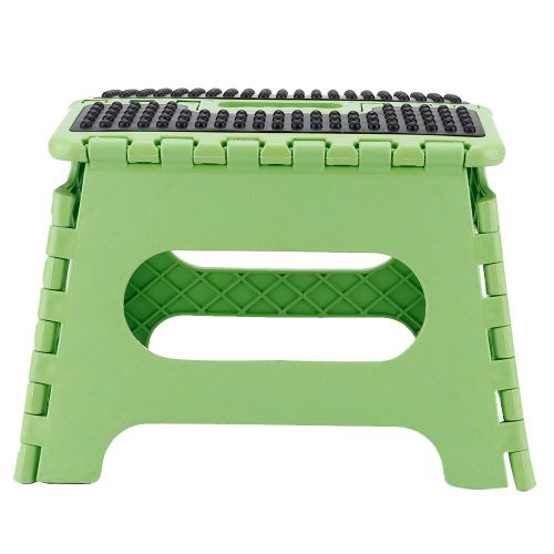 Hjlian Tabouret Pliant En Plastique Epais, Petite Chaise, Tabouret De Massage Portable Avance, 29 X 22 X 22 Cm (Vert)