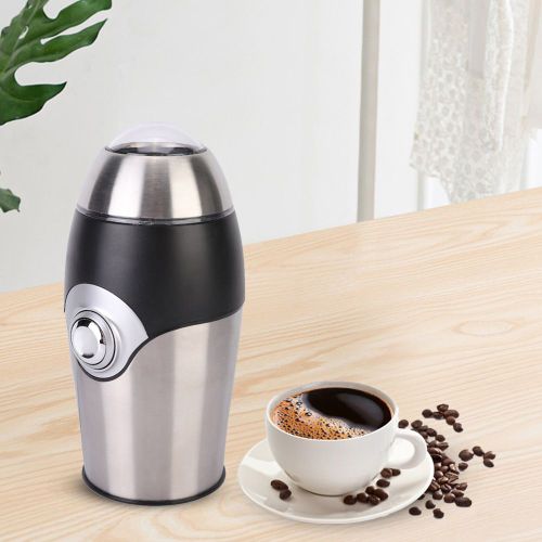Hjlian Moulin A Cafe Electrique Multifonction En Acier Inoxydable, Broyeur A Epices Et A Herbes, Eu 220-240