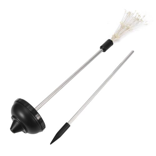 Hjlian Lot De 2 Lampes Solaires D'exterieur A 150 Led Avec Piquet Pour Decoration De Jardin (Lumiere Chaude)
