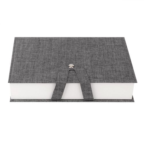 HJLIAN Presentoir a lunettes portable en forme de livre, boite de rangement pour lunettes de soleil (gris)
