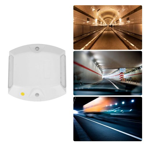 Hjlian Lampe Solaire D'exterieur Etanche A 12 Led, Blanche Et Jaune, Pour Route, Sentier, Autoroute, Tunnel