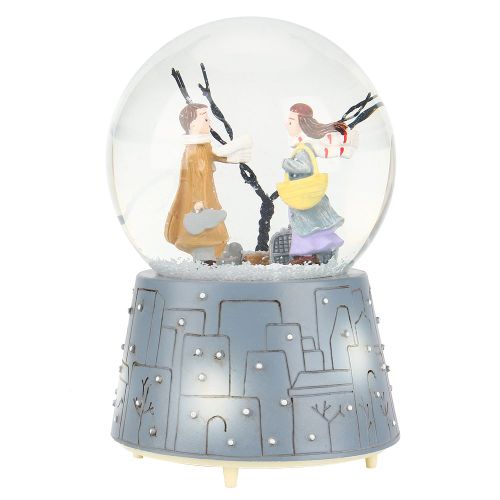 Hjlian Boite A Musique Decorative, Boule De Cristal Mignonne, Lumieres De Neige, Artisanat, Cadeau Merveilleux (#1)