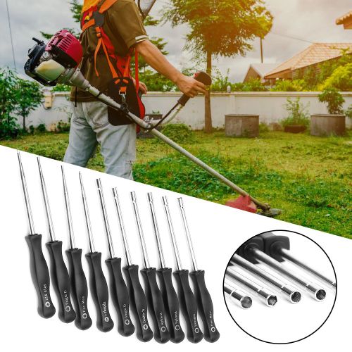 HJLIAN Kit de 10 outils de reglage de carburateur pour debroussailleuse a moteur 2 temps standard, compatible avec Husqvarna