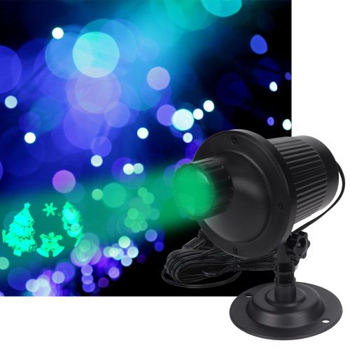 Hjlian Projecteur Led 3d Colore Pour Decoration De Jardin Et De Noel (Au)