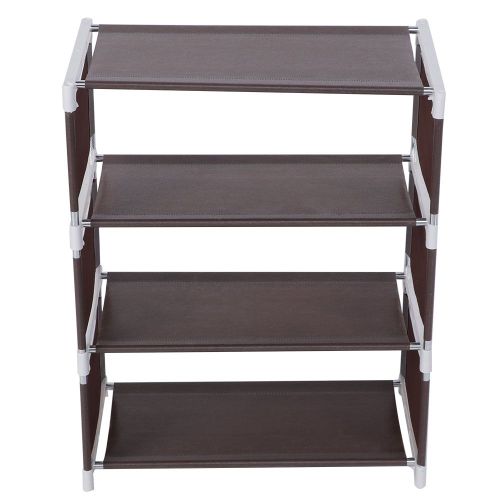Hjlian Etagere A Chaussures Verticale A 4 Niveaux Pour Entree (Marron)